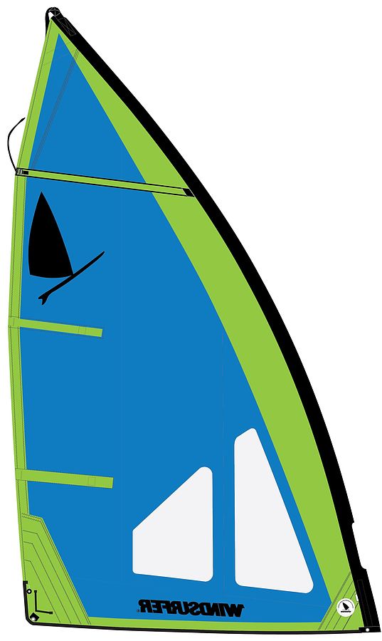 Windsurfer LT Regatta 5.7 Sail Blue Green - Image 1
