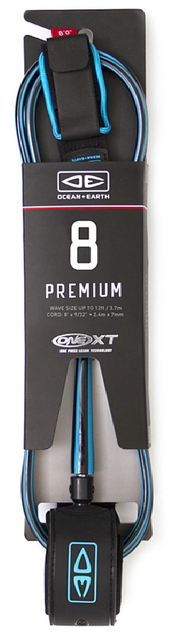 Ocean And Earth Premium One Piece Leash Blue 8 ft