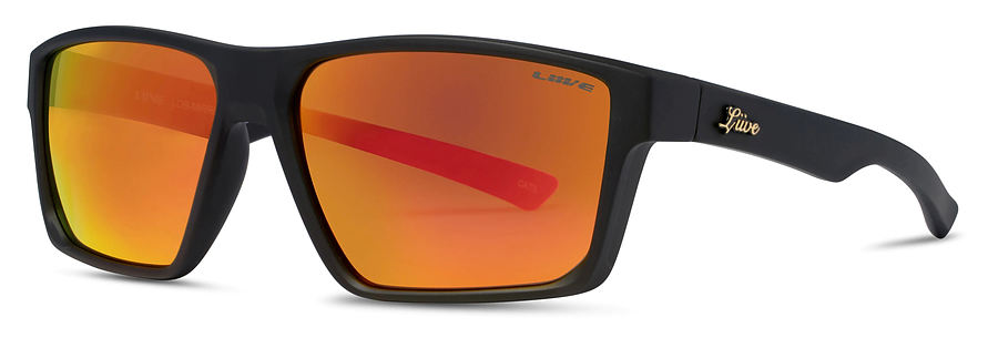 Liive Vision Lob Mirror Matt Black Sunglasses - Image 1