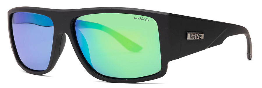 Liive Vision Machette Mirror Polar Matt Black Sunglasses - Image 1