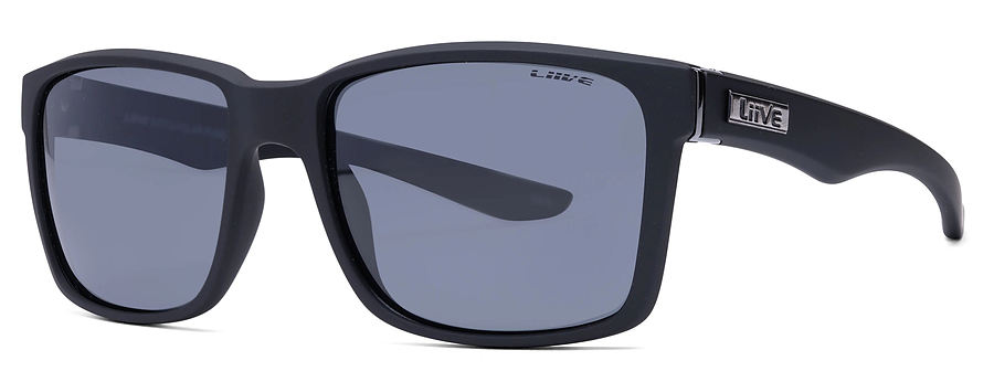 Liive Vision Moto Polar Matt Black Sunglasses - Image 1