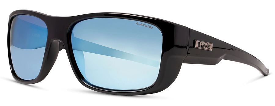 Liive Vision The Admiral Mirror Polar Black Sunglasses - Image 1