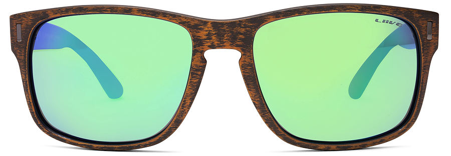 Liive Vision The Lewy Mirror Polar Brown Sanded Sunglasses - Image 2