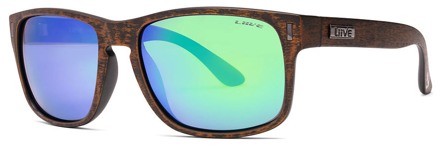 Liive Vision The Lewy Mirror Polar Brown Sanded Sunglasses - Image 1