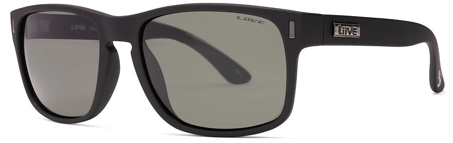 Liive Vision The Lewy Matt Black Polarised Sunglasses - Image 1