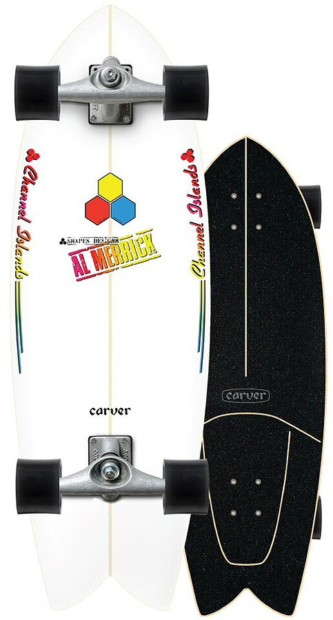 Carver CI Fishbeard CX Raw Complete Skateboard - Image 1