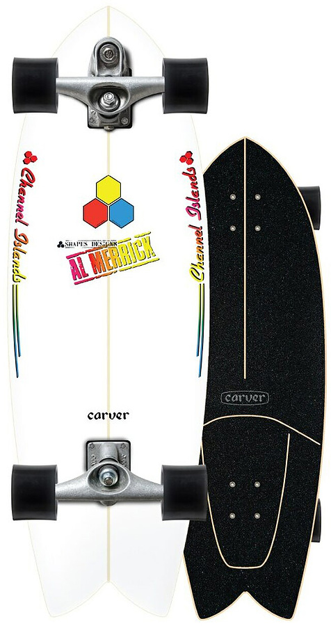 Carver CI Fishbeard C7 Raw Complete Skateboard - Image 1
