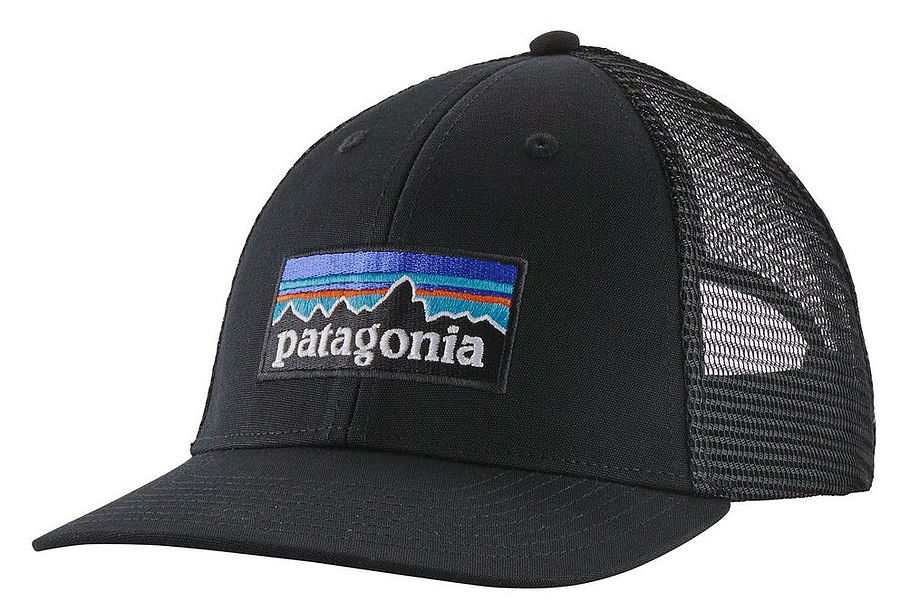 Patagonia P-6 Logo LoPro Men's Trucker Cap Black - Image 1