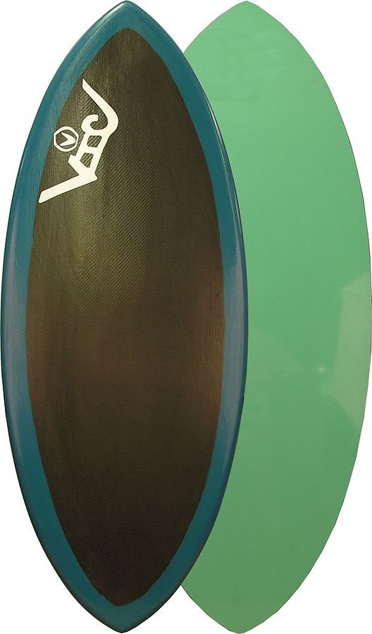 Victoria Skimboards Poly Lift Carbon Teal Green Skimboard 2XL - Image 1