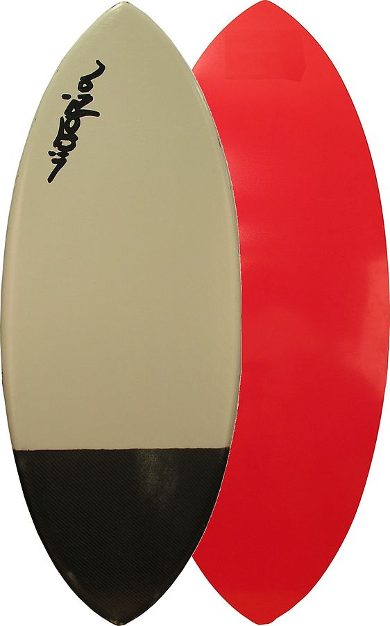 Victoria Skimboards Poly Lift Carbon Grey Red M Skimboard - Image 1
