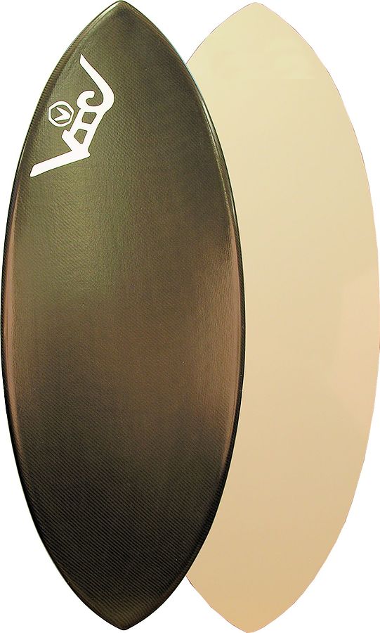 Victoria Skimboards Poly Lift Carbon Deck White Skimboard XL - Image 1