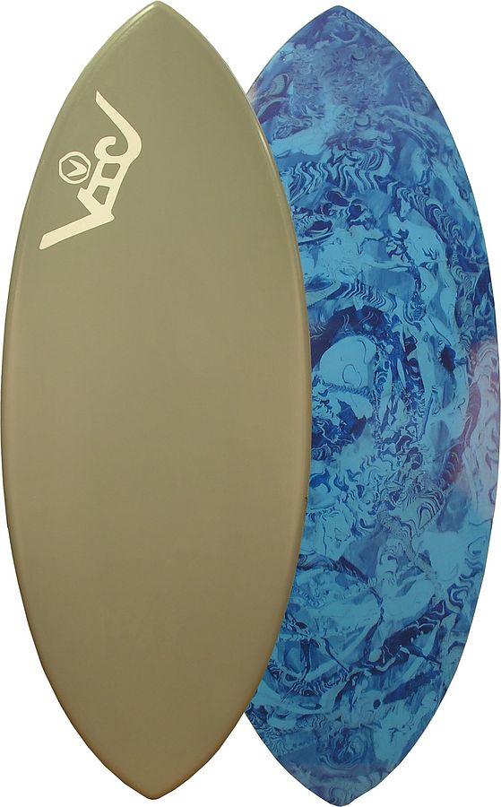 Victoria Skimboards Poly Lift EGlass Grey Blue Marble XL Skimboard - Image 1