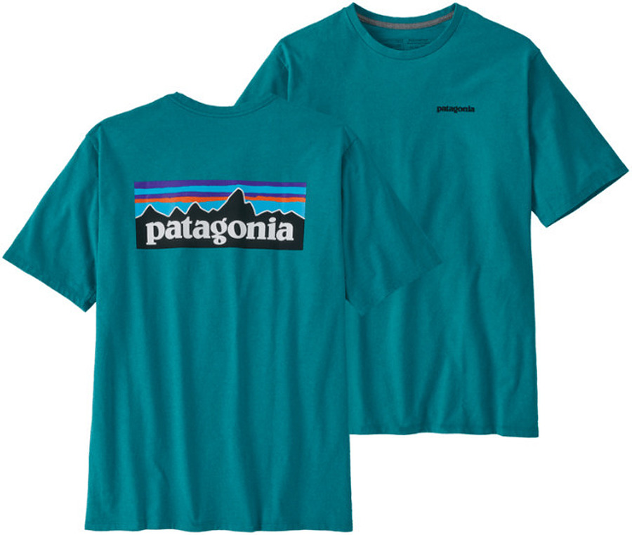 Patagonia Men's P-6 Logo Responsibili T-Shirt Belay Blue - Image 1