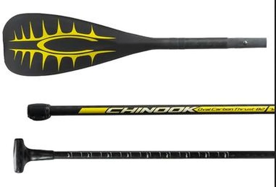 Chinook Thrust 82 3 Pc Adjustable Carbon SUP Paddle Yellow - Image 2