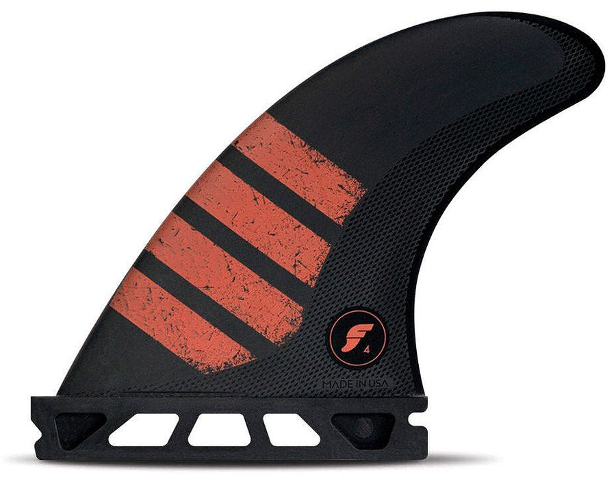 Futures F4 Alpha Carbon Red Small Tri Fin Set - Image 1