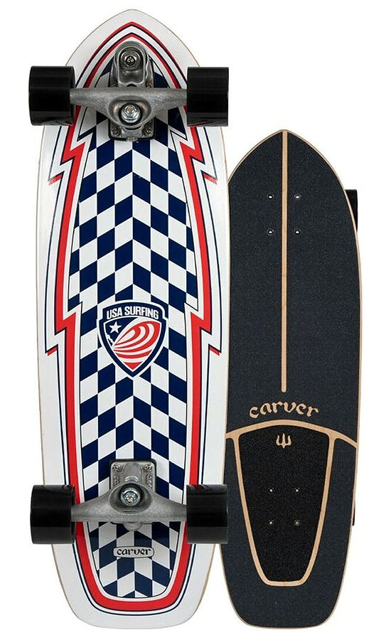 Carver USA Booster C7 Raw Complete Skateboard - Image 1