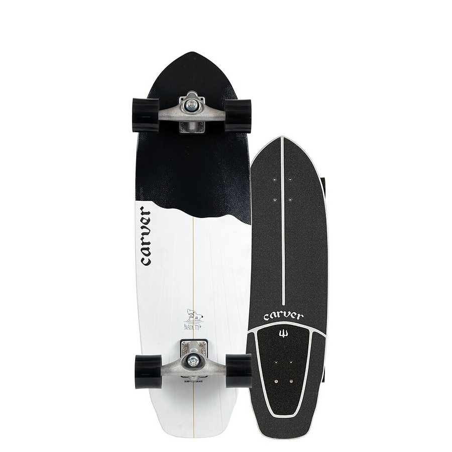 Carver Black Tip CX Raw Complete Skateboard - Image 1