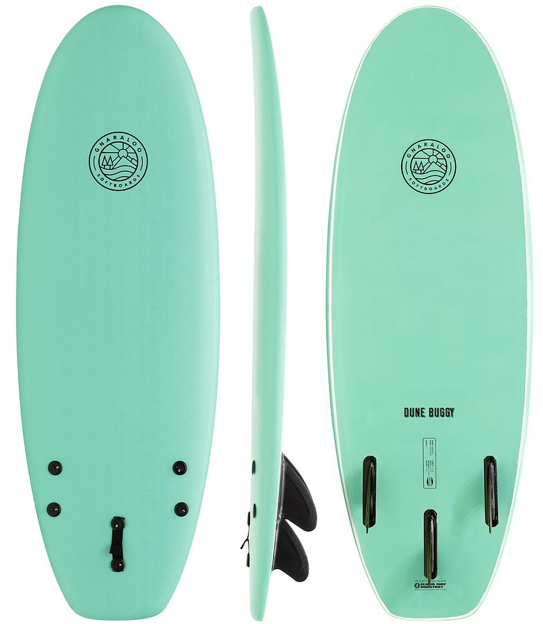 Gnaraloo Dune Buggy Turquoise Soft Surfboard 4 ft 10 inches - Image 1