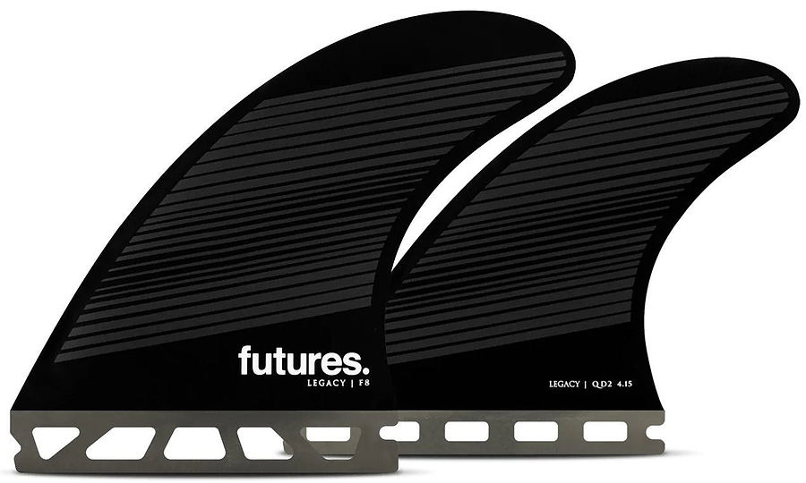 Futures F8 Legacy HC Grey Black Five Fin Set - Image 1
