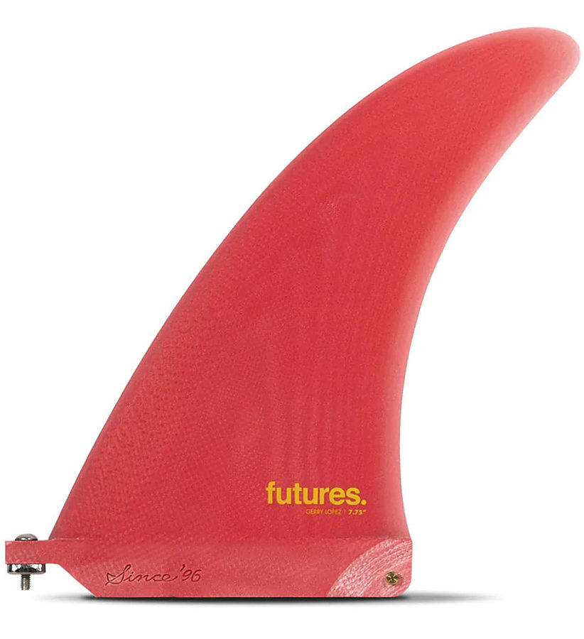 Futures Gerry Lopez Fibreglass Red Longboard Fin - Image 1