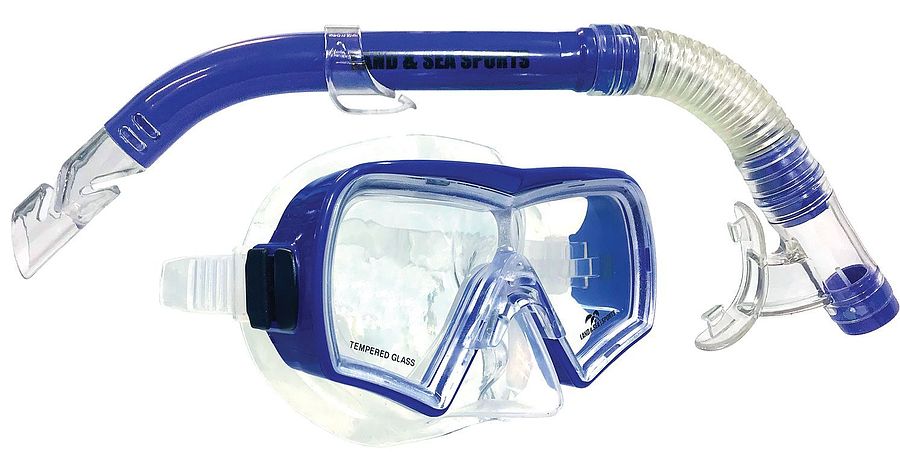 Surf Sail Australia Hayman Silicone Mask and Snorkel Set Blue - Image 1