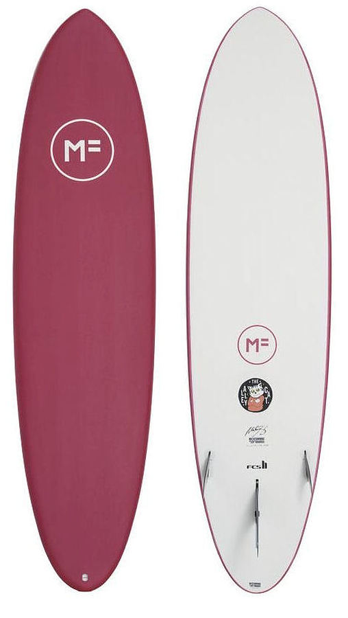 Mick Fanning Softboards Alley Cat Merlot FCS II 8 Foot 6 Inches - Image 1