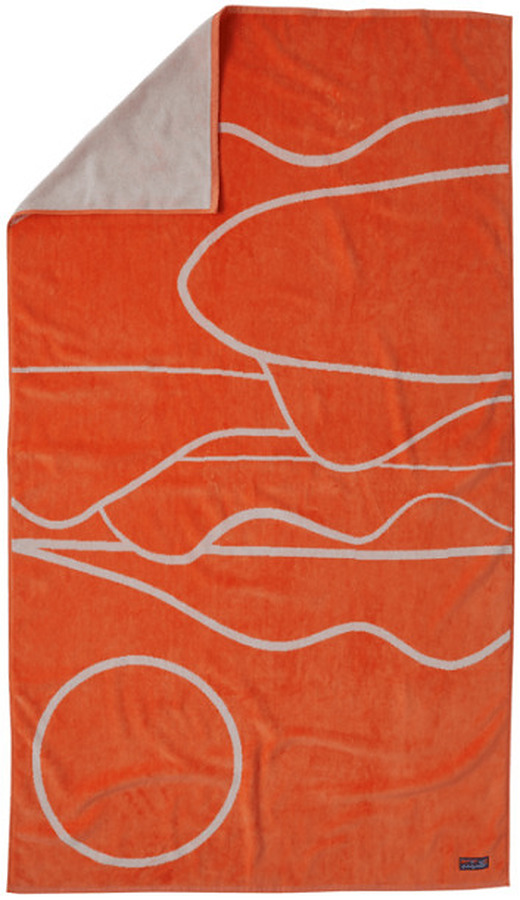 Patagonia Organic Cotton Towel Wildlands Tigerlily Orange - Image 1