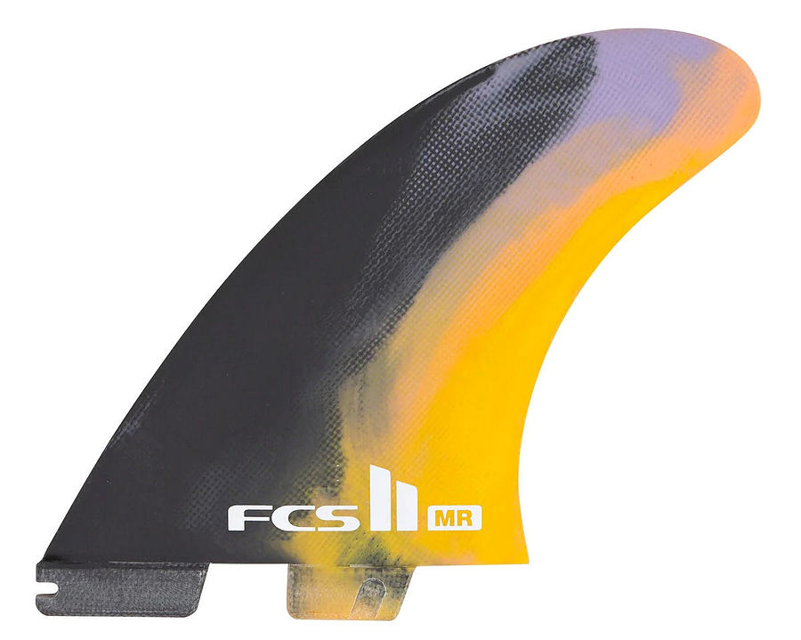 FCS II MR PC Twin+1 XLarge Fin Set Black Colour Swirl - Image 1