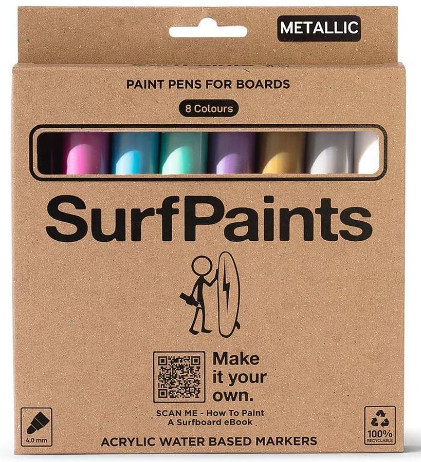 Surfpaints Surfboard Metallic Pack Paint Pens - Image 1