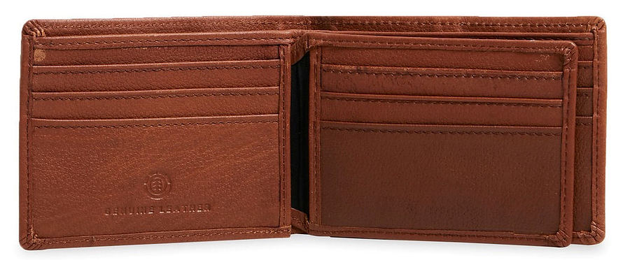 Element Chief Leather Tri-Fold Wallet Chocolate - Image 2