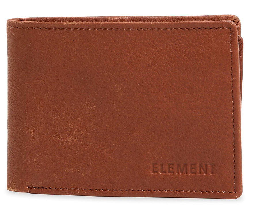 Element Chief Leather Tri-Fold Wallet Chocolate - Image 1