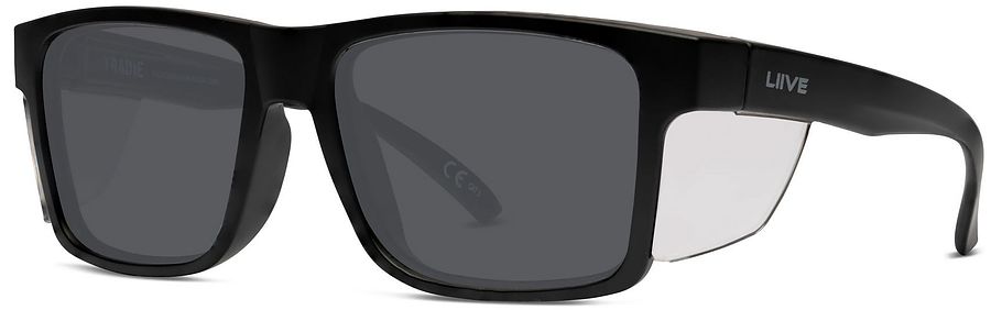 Liive Vision Tradie X Polar Matt Black Sunglasses - Image 1
