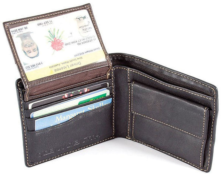 Ocean and Earth Mens Formula One Leather Wallet - Image 2