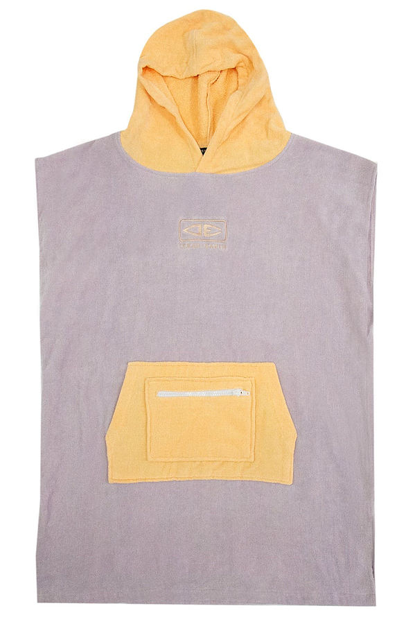 Ocean and Earth Youth Hooded Poncho Lavender - Image 1
