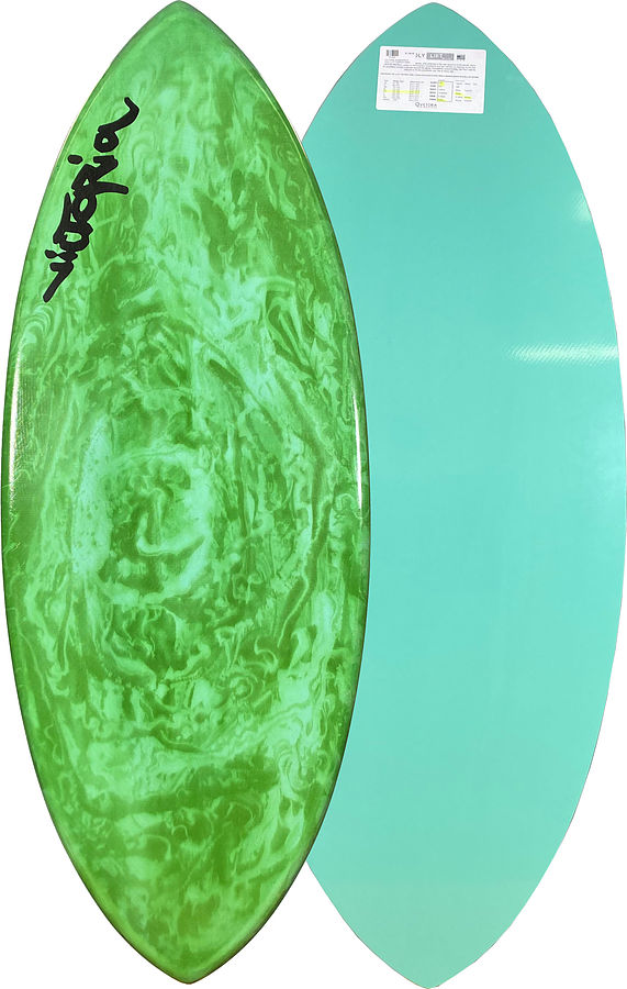 Victoria Skimboards Poly Lift Carbon Epoxy Green Swirl Madang ML - Image 1