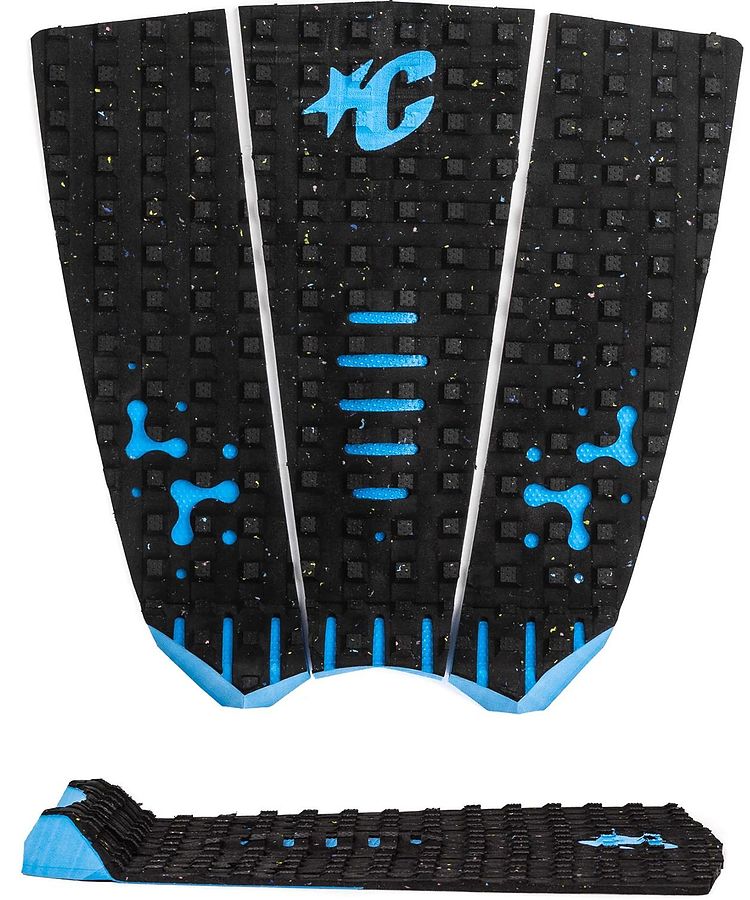 Creatures of Leisure Mick Fanning Loc-Lite EcoPure Tail Pad Carbon Cyan - Image 1