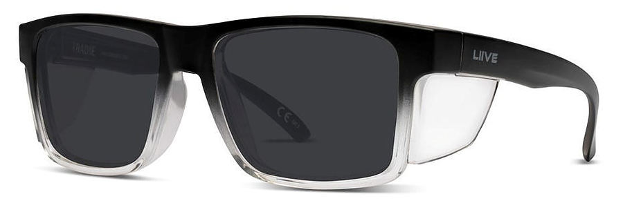 Liive Vision Z Tradie Safety Matt Black Fade Sunglasses - Image 1