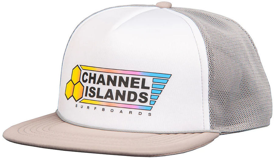 Channel Islands Mens Fade Flag Trucker Cap Grey - Image 1
