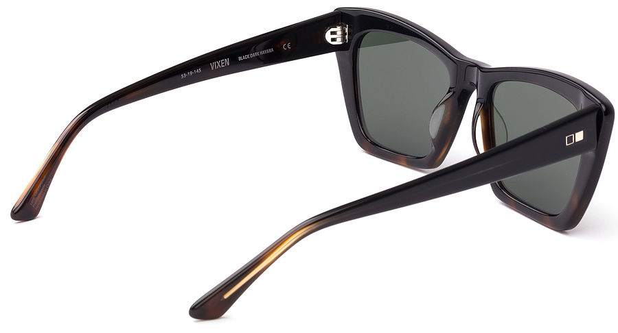 Otis Vixen Black Dark Havana Grey Sunglasses - Image 3