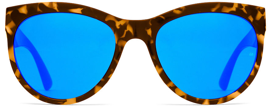 Otis Aerial Matte Honey Tort L.I.T Polar Mittor Blue Sunglasses - Image 1