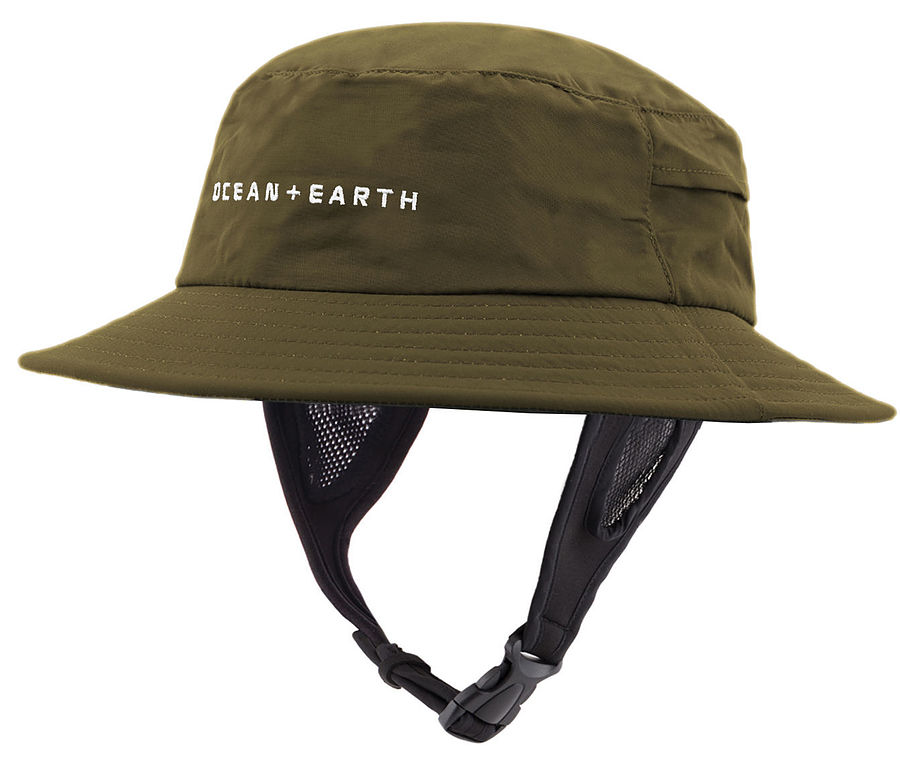 Ocean And Earth Bingin Soft Peak Youth Surf Hat Olive - Image 1