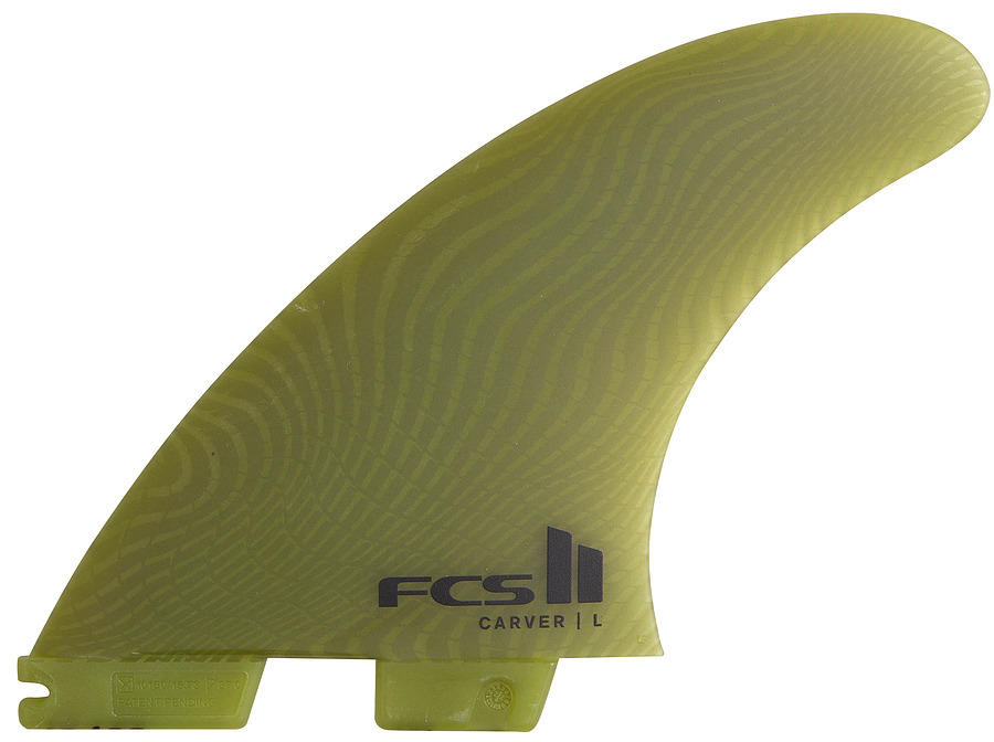 FCS II Carver Neo Glass Eucalyptus Tri Quad Fin Set Large - Image 1