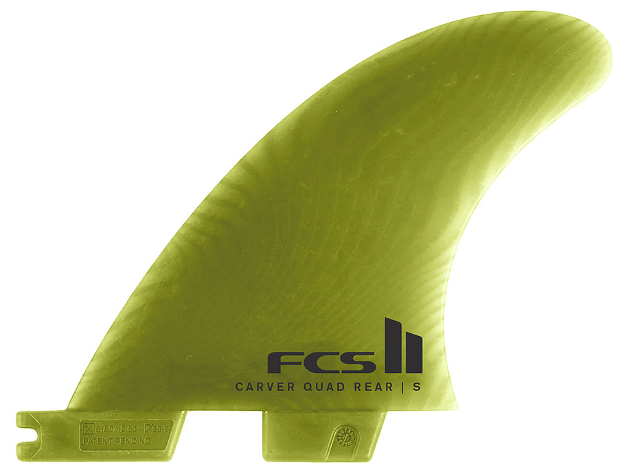 FCS II Carver Neo Glass Eucalyptus Tri Quad Fin Set Large - Image 3