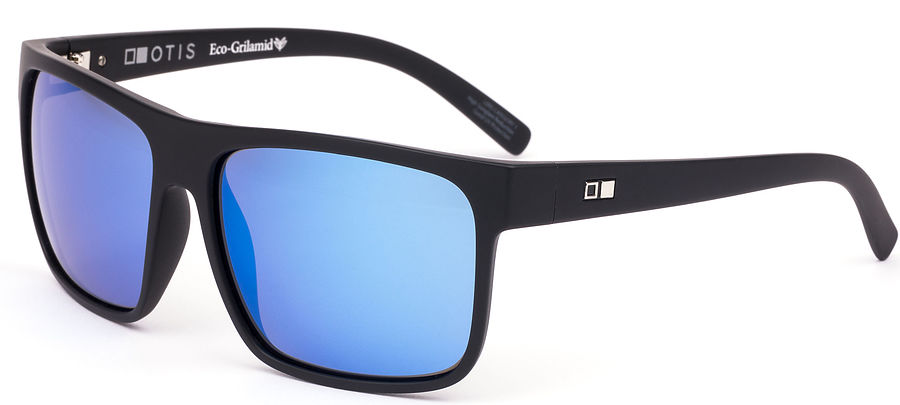 Otis After Dark X Matte Black L.I.T Polar Mirror Blue Sunglasses