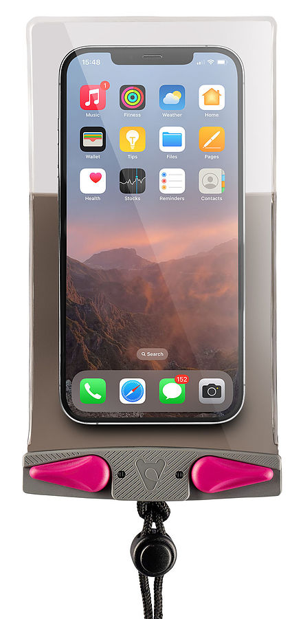 Aquapac Waterproof Floating Phone Case Compact Plus Grey Pink 310 - Image 4
