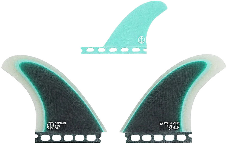 Captain Fin Co CF Twin Especial Plus Trailer Fin Set Seafoam Green M - Image 2