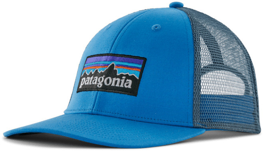 Patagonia P-6 Logo LoPro Men's Trucker Cap Vessel Blue - Image 1