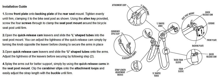 FCS Push Bike Rack Seat Mount - Image 8