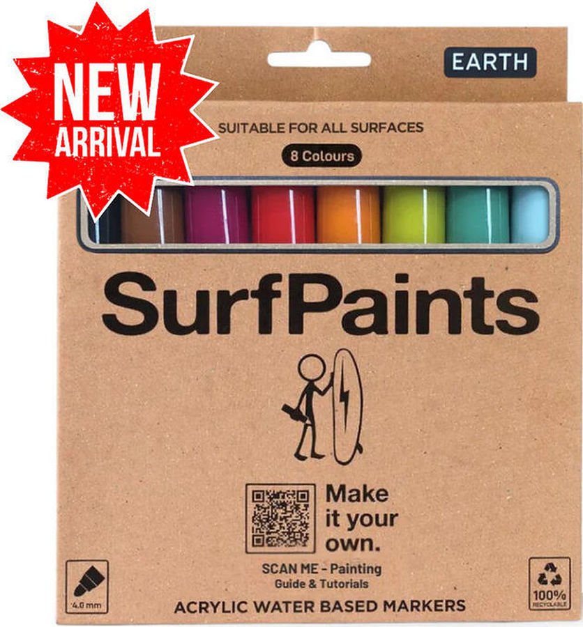 Surfpaints Surfboard Earth Colours Paint Pens