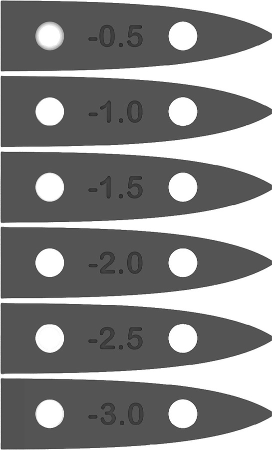 KT Rear Wing Negative Angle Shim 5 Pack